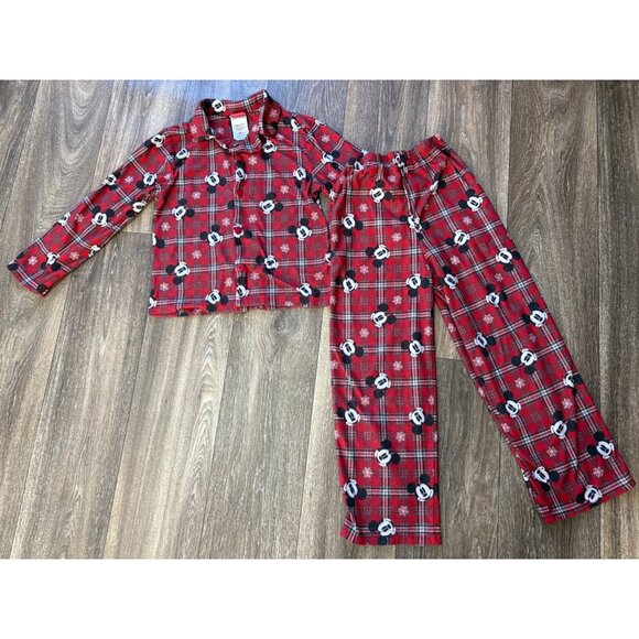 BOYS FLANNEL PAJAMA PANTS SETS SIZE 8 MIXED LOT POKEMON DINOSAUR MICKEY MOUSE - Picture 4 of 7